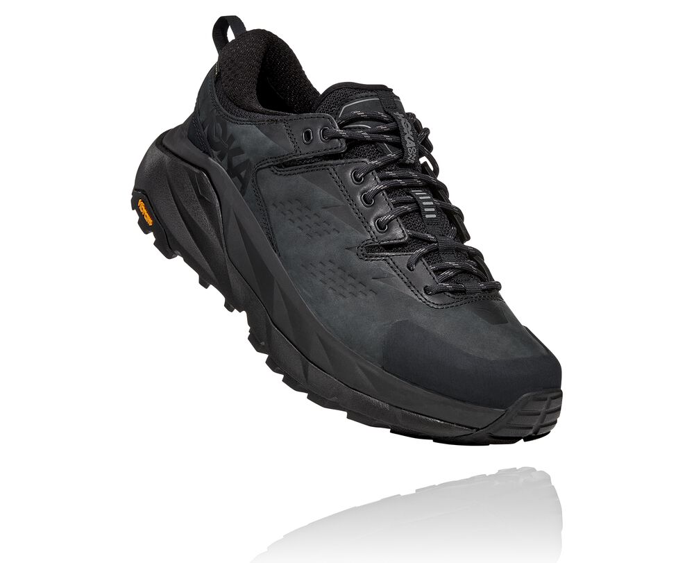 Hoka One One Kaha Low GORE-TEX Terränglöparskor Herr Svarta/Grå - SE-7230461